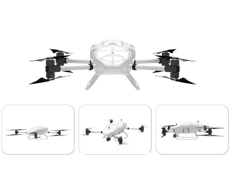 Four-axis eight-paddle UAV platform